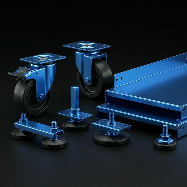 Castors Levellers and Shelves